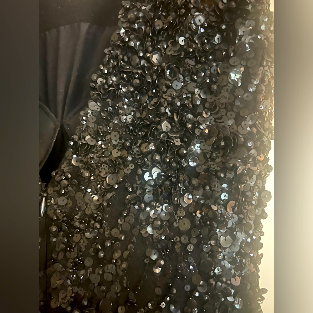 One of a kind Elie Saab sequence gown from the Paris boutique.